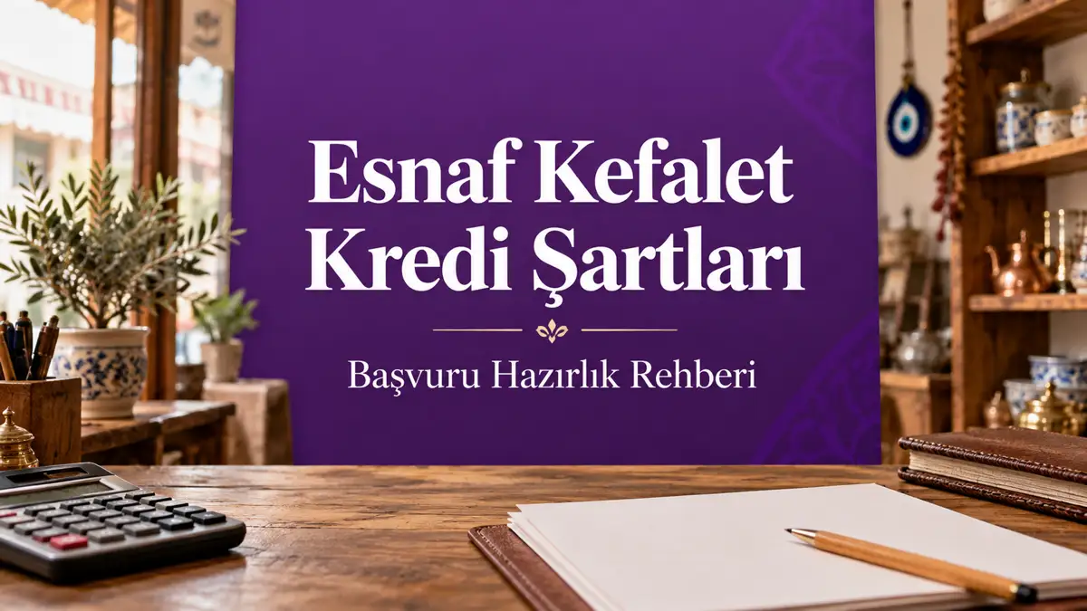 Esnaf Kefalet Kredi Şartları 2026: Evrak ve Başvuru Rehberi 1 Esnaf kefalet kredi şartları rehberi: hesap makinesi ve başvuru evrakları