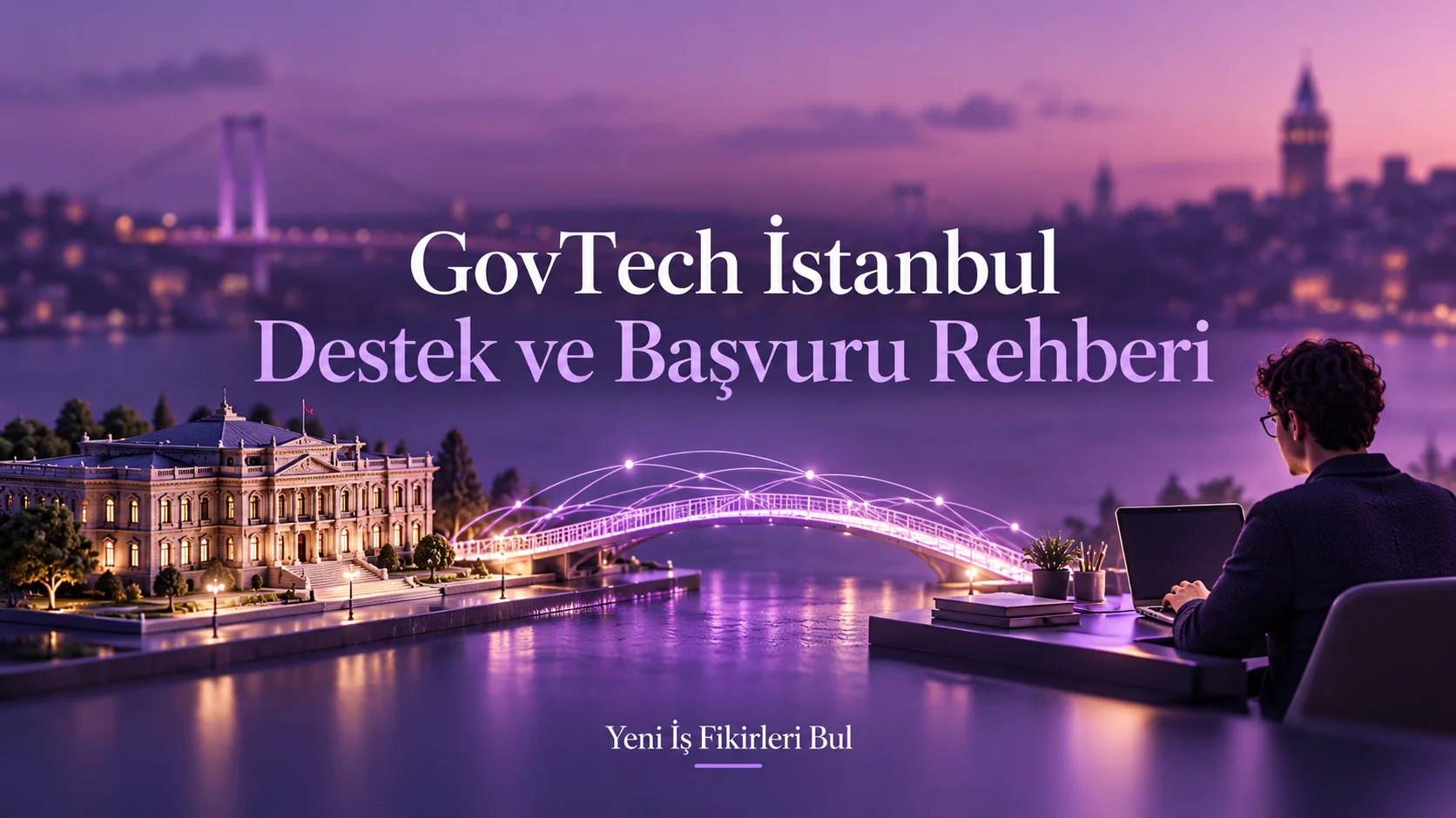 GovTech İstanbul Destek Programı: Kimler, Nasıl Yararlanabilir? 1 GovTech İstanbul Destek Programı için kamu kurumu ile teknoloji girişimini bağlayan temsili görsel